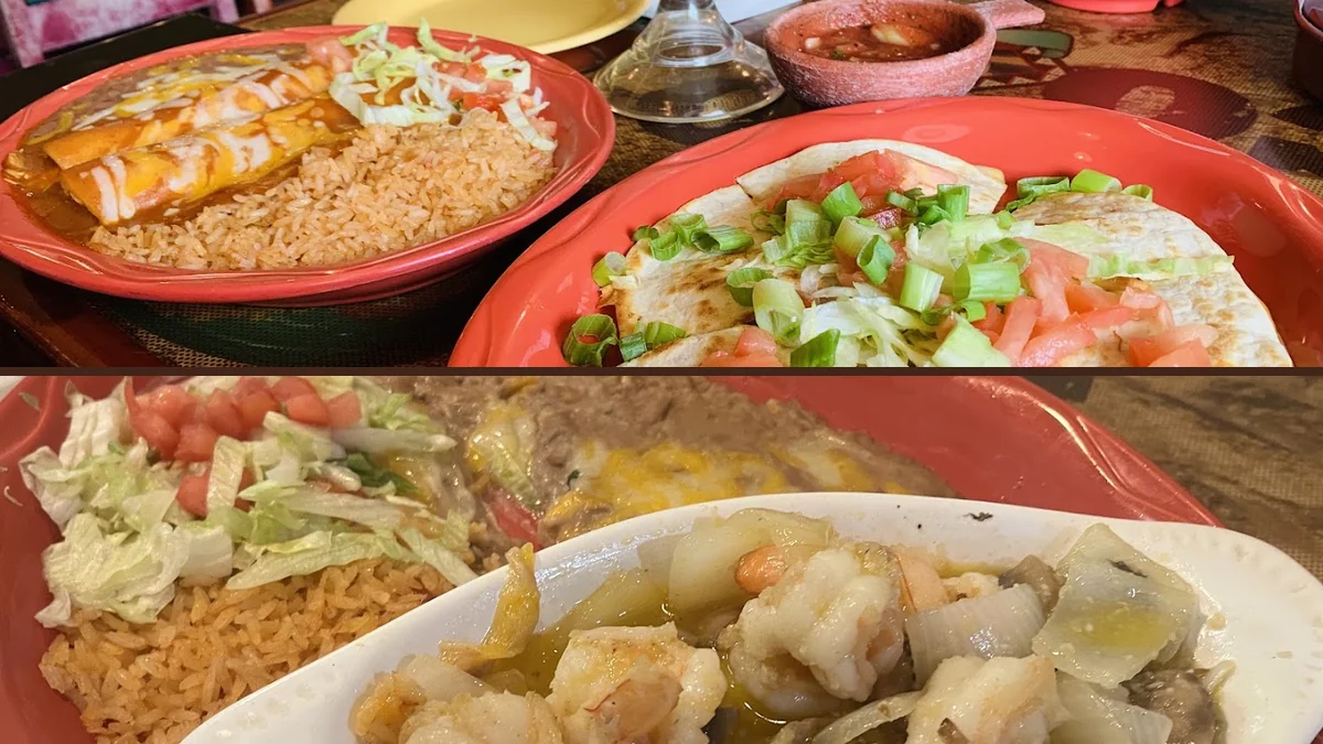 Colorful cantina dining room with Mexican decor.