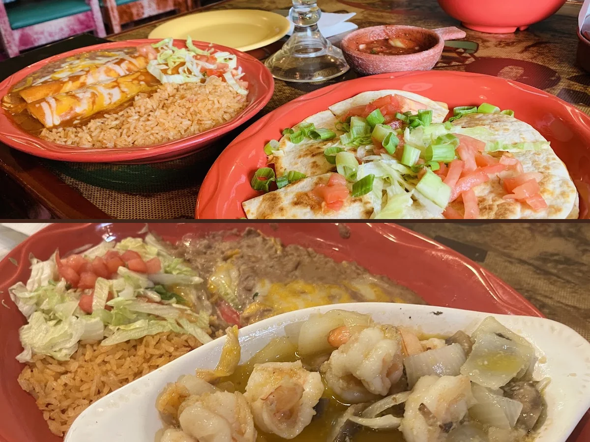 Colorful cantina dining room with Mexican decor.